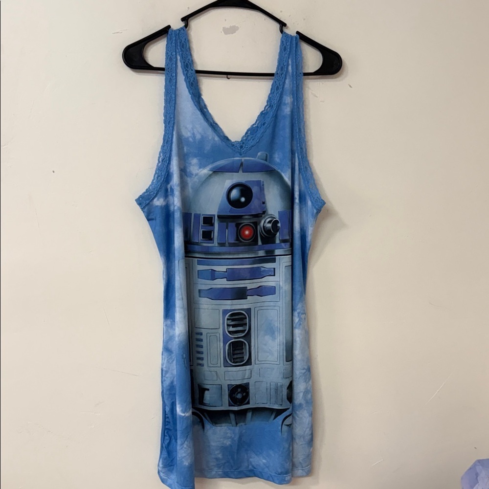 Star Wars R2-D2 Blue Tie-Dye nightgown